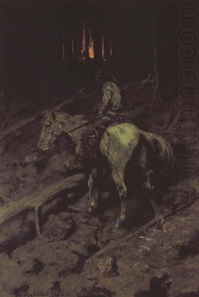 Apache Fire Signal (mk43), Frederic Remington